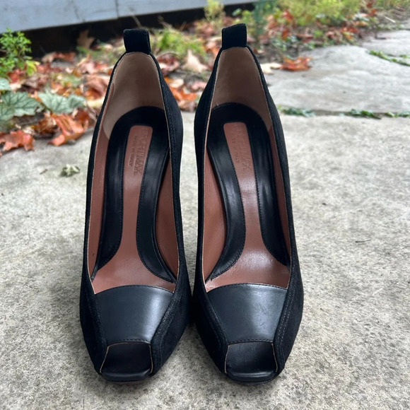 SportMax MaxMara Peep Toe  Heels, size 39 - Picture 4 of 12
